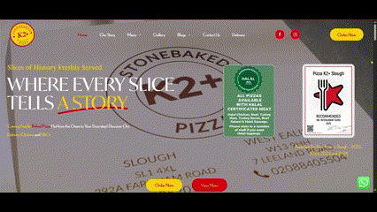 K2 Pizza Where Every Slice Tells a story!
